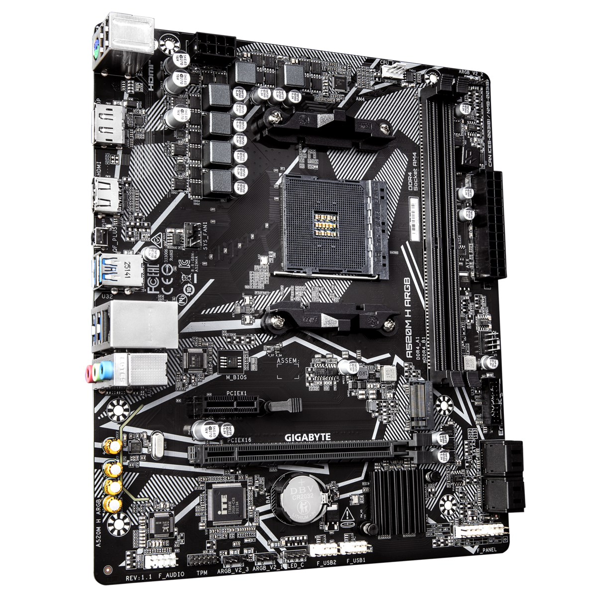 GIGABYTE A520M H ARGB Mainboard Sockel AM4