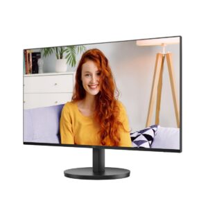 AOC 24B3CF2 24 inch Full HD monitor, speaker, height-adjustable (1920×1080, 100 Hz, HDMI, USB-C (65W PD), USB Hub) black