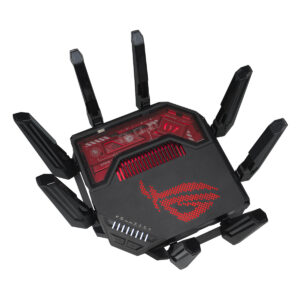 ASUS ROG Rapture GT-BE19000 WiFi 7 Gaming Router WLAN BE19000 Triband, 7x LAN, 8x Antenne (extern)