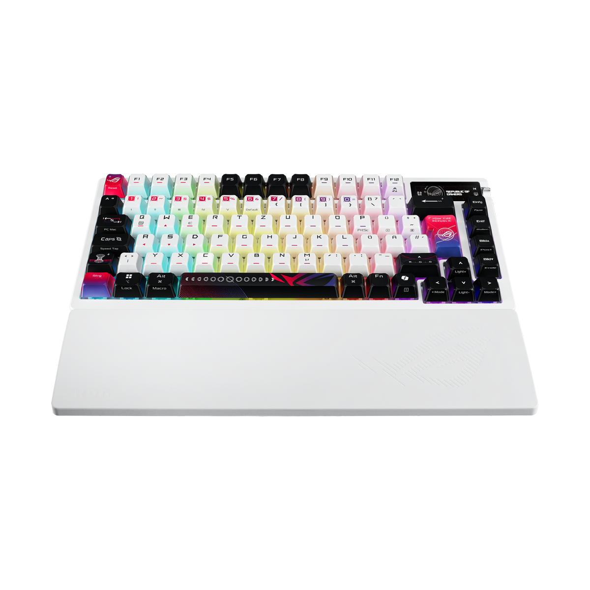 ASUS ROG Azoth X Custom-Gaming-Tastatur mit hot-swap-fähigen mechanischen ROG NX V2-Switches