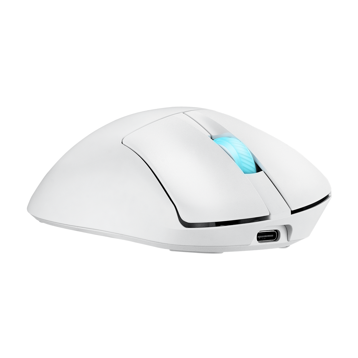 ASUS ROG Keris II Origin Kabellose ergonomische Gaming Maus, 65g leicht, 3-Zonen-RGB-Beleuchtung, weiß