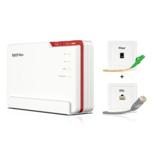 FRITZ!Box 5690 Pro + FRITZ!Repeater 1200 AX Bundle mit WiFi 7 Router und WiFi 6 Repeater