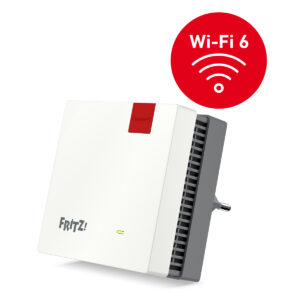 2er Pack FRITZ!Repeater 1200 AX WiFi 6, Dual-Band, bis zu 3000 Mbit/s