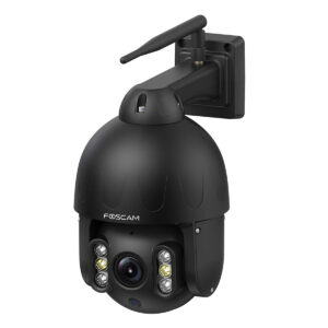 Foscam SD8P WLAN Überwachungskamera Schwarz 8MP (3840×2160), Dualband-WLAN, Schwenk- und Neigefunktion, 4x optischer Zoom
