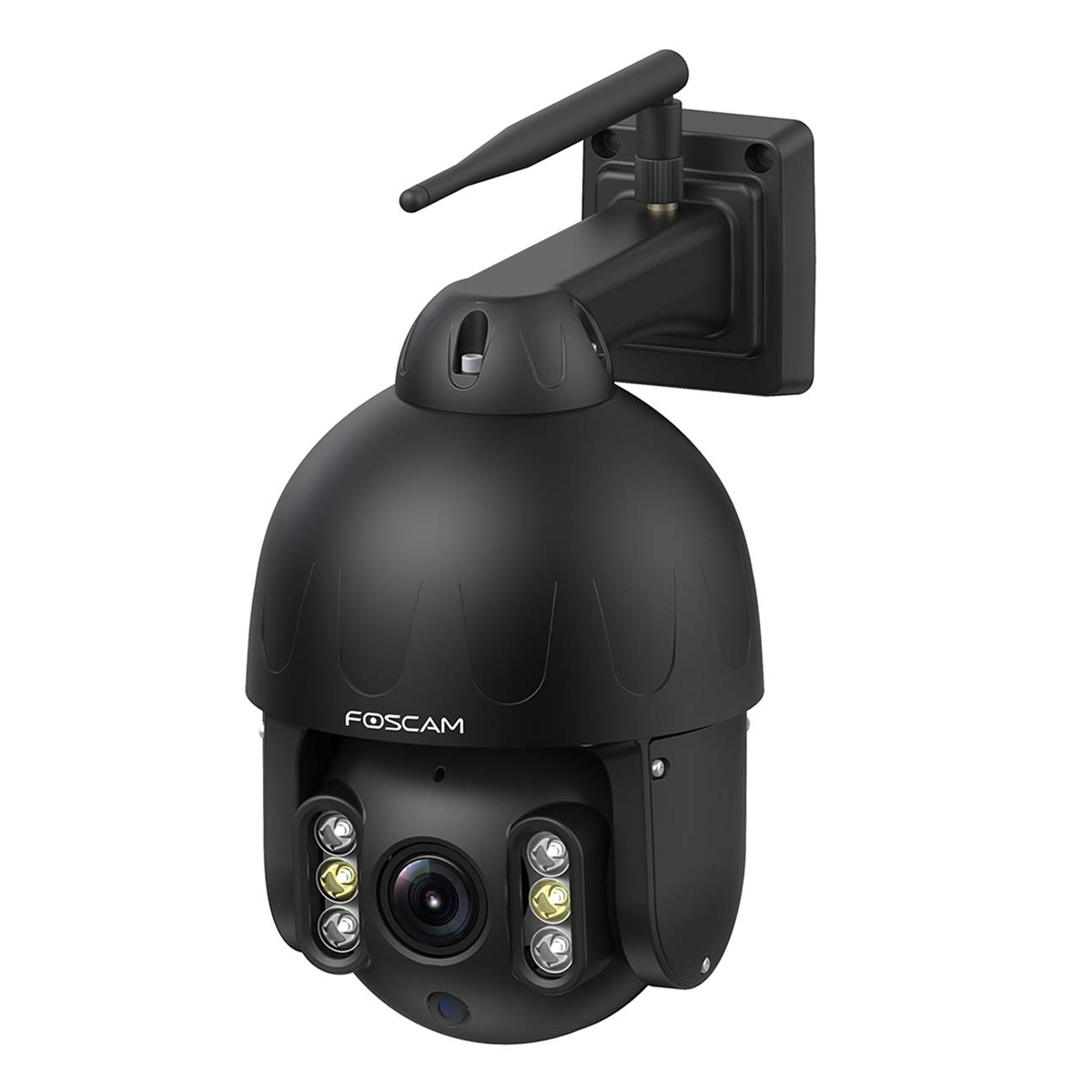Foscam SD8P WLAN Überwachungskamera Schwarz 8MP (3840x2160), Dualband-WLAN, Schwenk- und Neigefunktion, 4x optischer Zoom