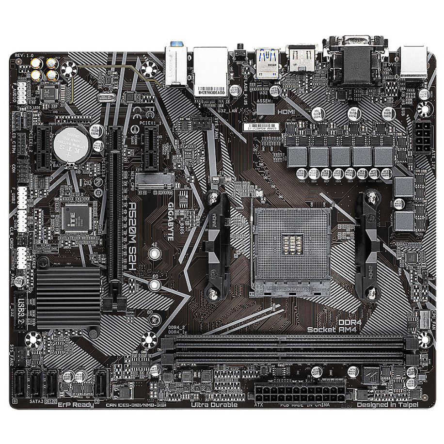 Gigabyte A520M S2H mainboards