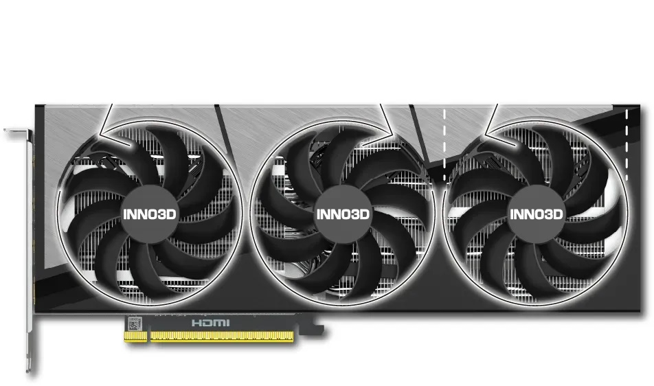 INNO3D GeForce RTX 5080 X3 OC – 16GB GDDR7, HDMI, 3x DP