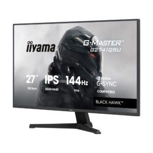 Iiyama G2741QSU-B1 Gaming Monitor 27? QHD IPS panel, 144 Hz, 1 ms MPRT, FreeSync and G-Sync compatible