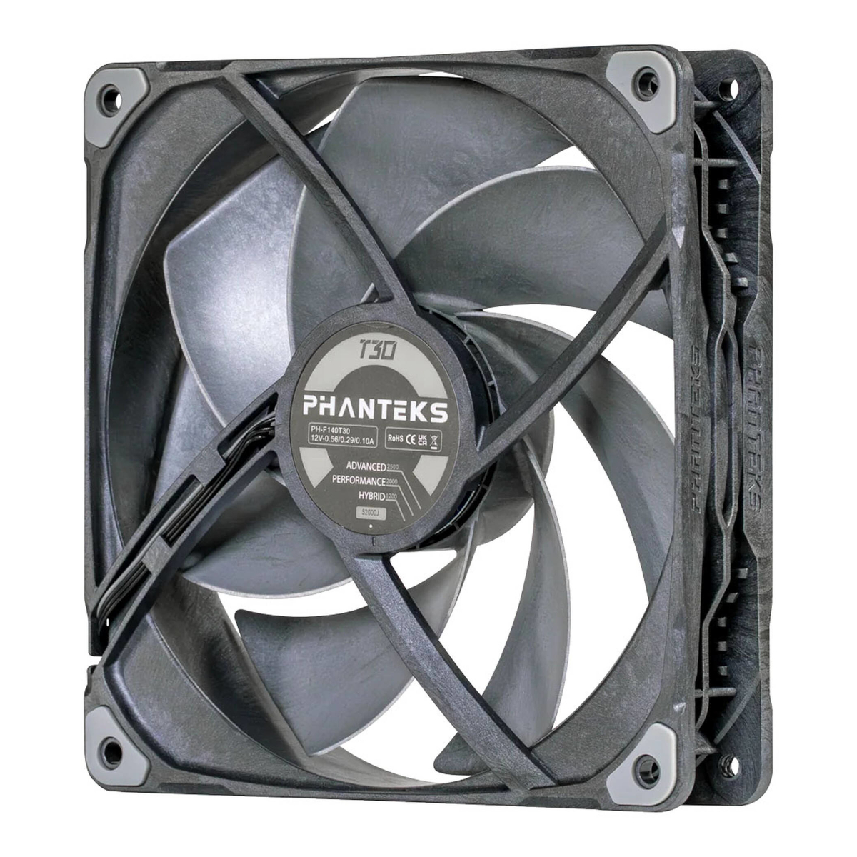 PHANTEKS T30 PWM schwarz | Gehäuselüfter