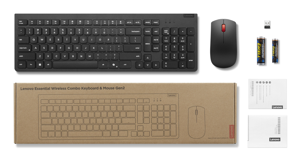 Lenovo Essential Tastatur-Maus-Kombination | Gen 2 AI