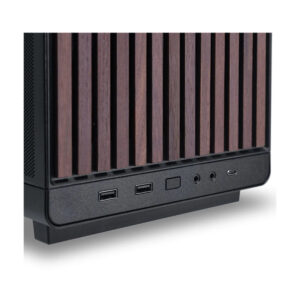 Lian Li DAN Cases A3-mATX Black TG Wood Edition | PC-Gehäuse