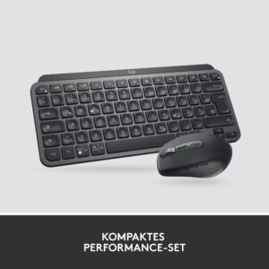 Logitech Combi Wireless MX Keys Mini Tastaur-and-Mouse Set Black, DE