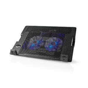 Nedi’s notebook stand, number of fans: 2 power via USB | number of angles: 4 | 18 ” | 1200 rpm | LED