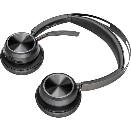 Poly Voyager Focus 2 Bluetooth Stereo Headset USB Type-C®-Ladekabel, BT700 Bluetooth® Type-C® Adapter, USB-C/A-Adapter