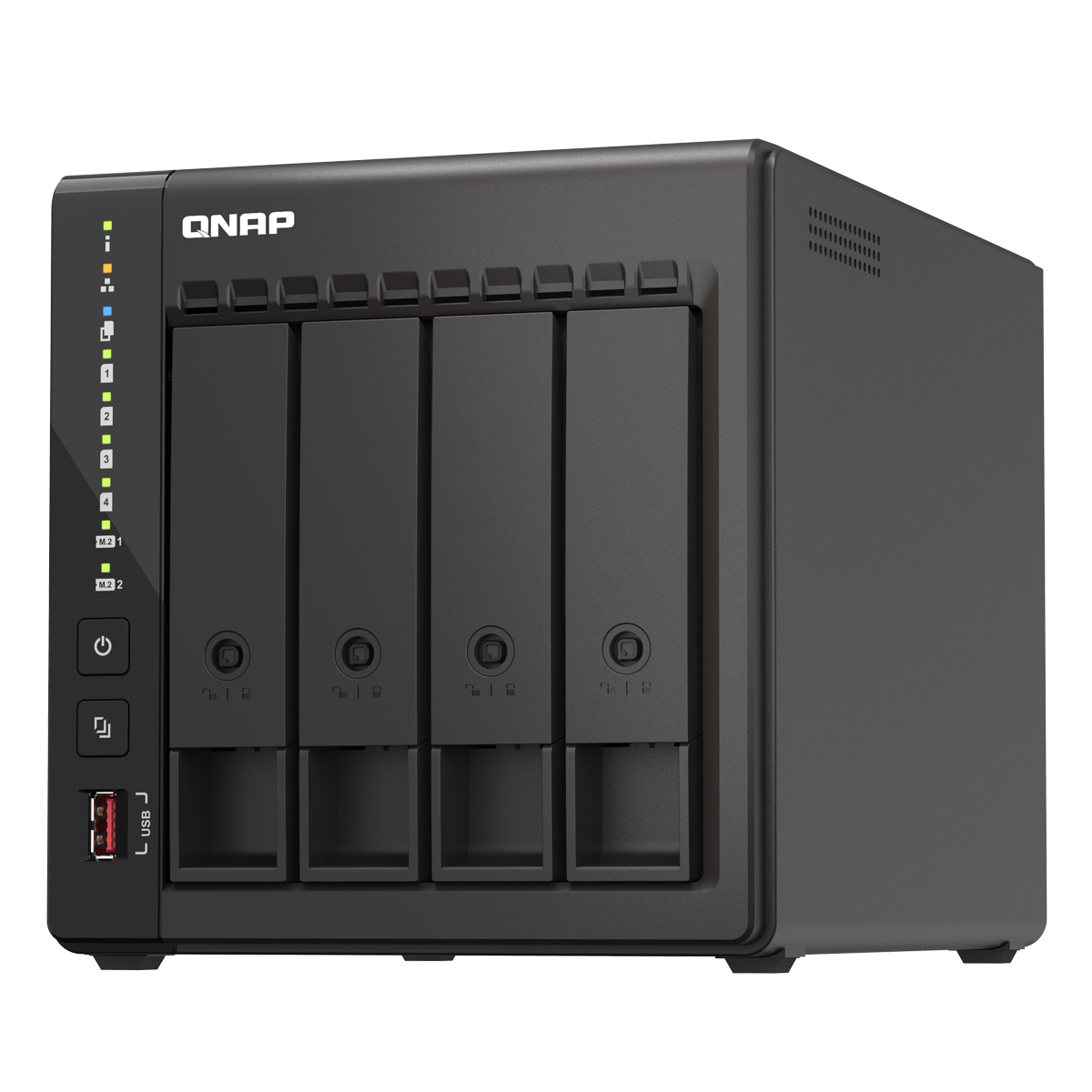 QNAP TS-453E-8G 16TB WD Red Plus NAS-Bundle NAS inkl. 2x 8TB WD Red Plus 3.5 Zoll SATA Festplatte