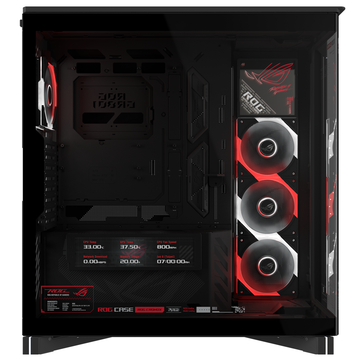 ASUS ROG Cronox GR801 ARGB Black | PC housing