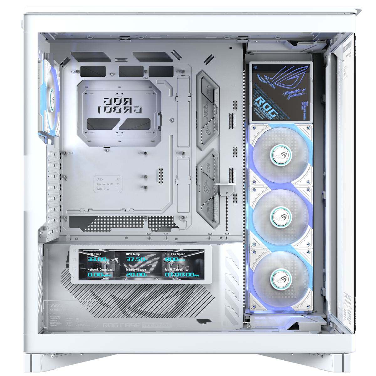 ASUS ROG Cronox GR801 ARGB White Edition