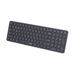 Rapoo Wireless, ultra-flat multi-mode keyboard “E9310M”, black, QWERTZ DE, 2.4 GHz, Bluetooth 4.0, Bluetooth 5.0, Nano USB receiver, Up to 10 m