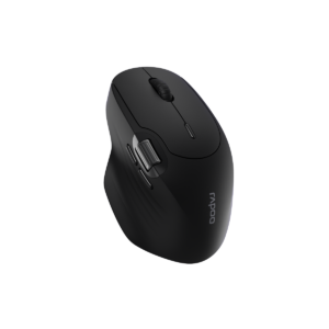 Rapoo Kabellose Multi-Mode-Maus “MT560”, Schwarz Bluetooth, kabellos (Dongle), hochauflösender 4000 Dpi-Sensor, Bis zu 10 m Reichweite