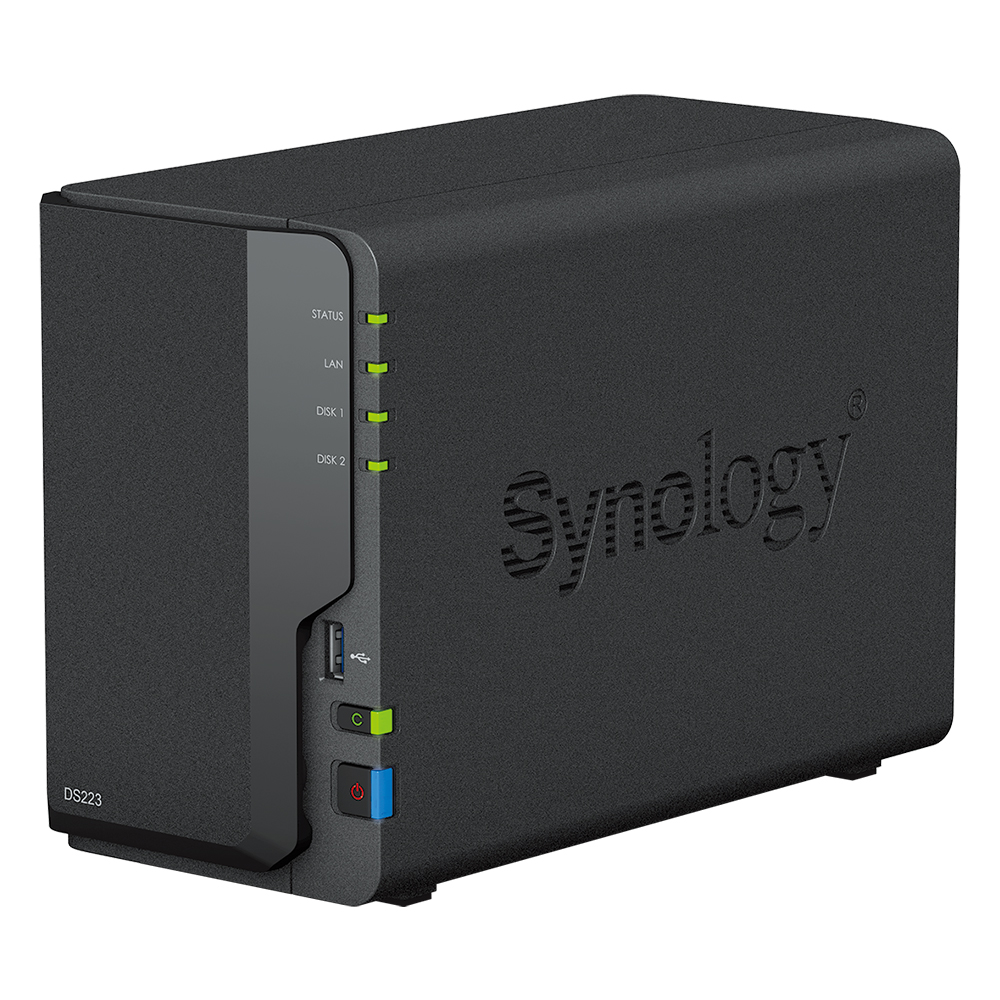 Synology DS223 16TB Plus HDD NAS Bundle NAS 2x 8TB Synology Plus HDD 3.5 inch SATA
