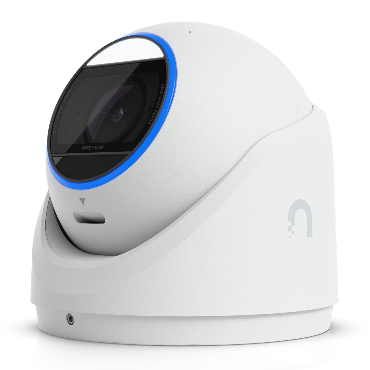 Ubiquiti G6 Pro Turret surveillance camera White 8MP (3840×2160), PoE+, 40m night vision, IP66 + IK04 protection, multi-TOPS AI engine