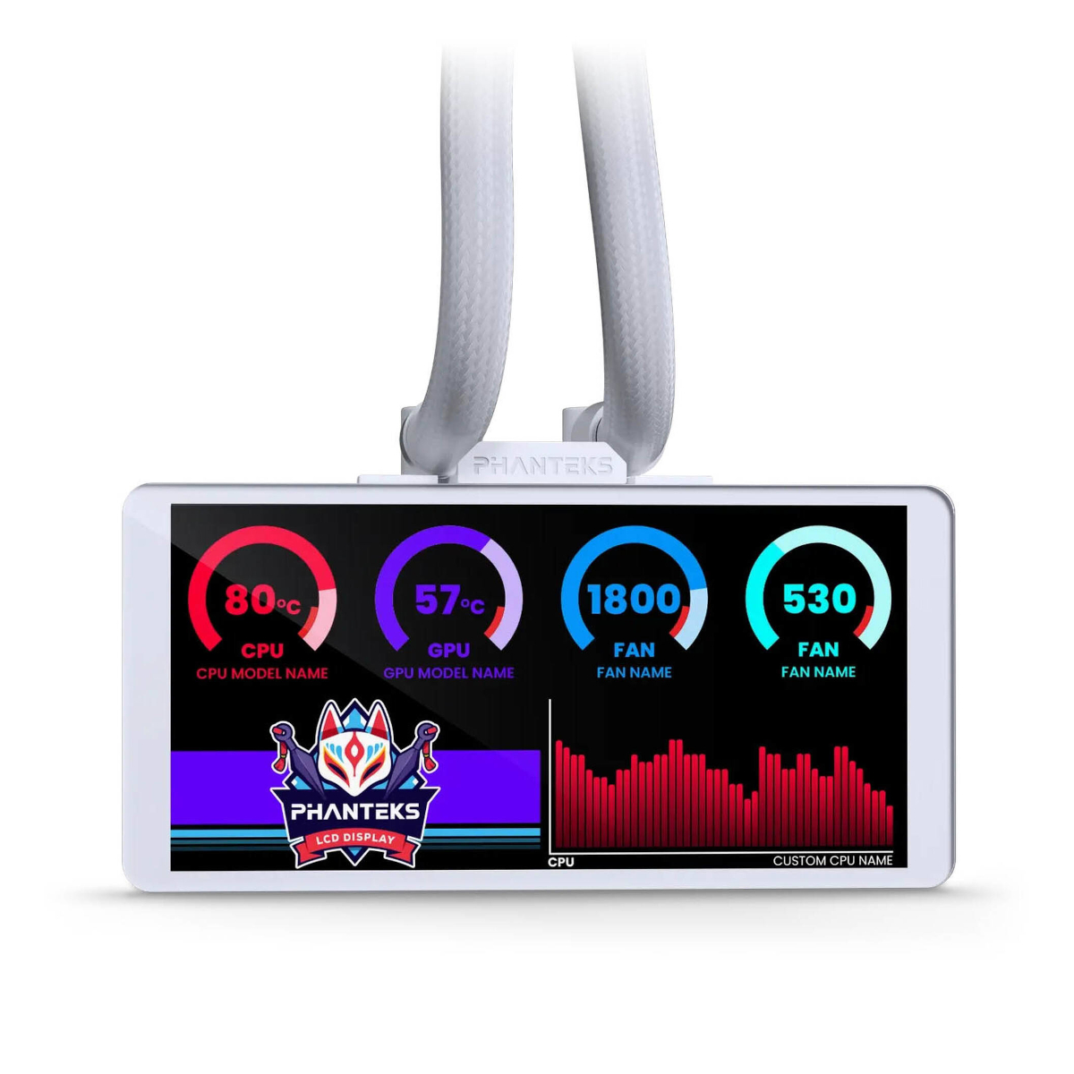 PHANTEKS Glacier One 360M25 LCD weiß | AiO-Wasserkühlung