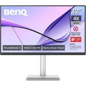 BenQ MA320UG 32″ 4K Monitor, IPS, 120Hz, Nano Gloss, Thunderbolt 4, 96W USB-C, HDMI 2.1, Mac optimiert