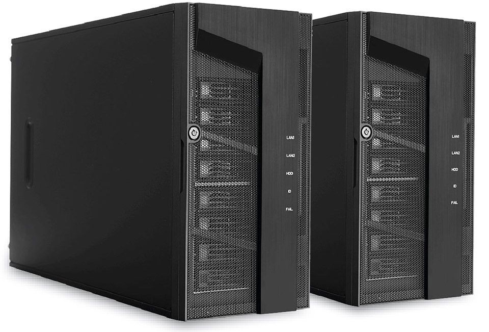 bluechip SERVERline T30352r Collax HA edition, 2x tower, per AMD EPYC 4124P, 32 GB RAM, 2x 960 GB, Collax V-Bien Pro