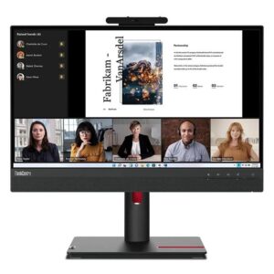 Lenovo ThinkCentre TIO 22 Gen 5 Touch, 21,5″ FHD IPS, 1920×1080, 60Hz, 99% sRGB, HDMI 1.4, DisplayPort 1.2, Webcam, KVM