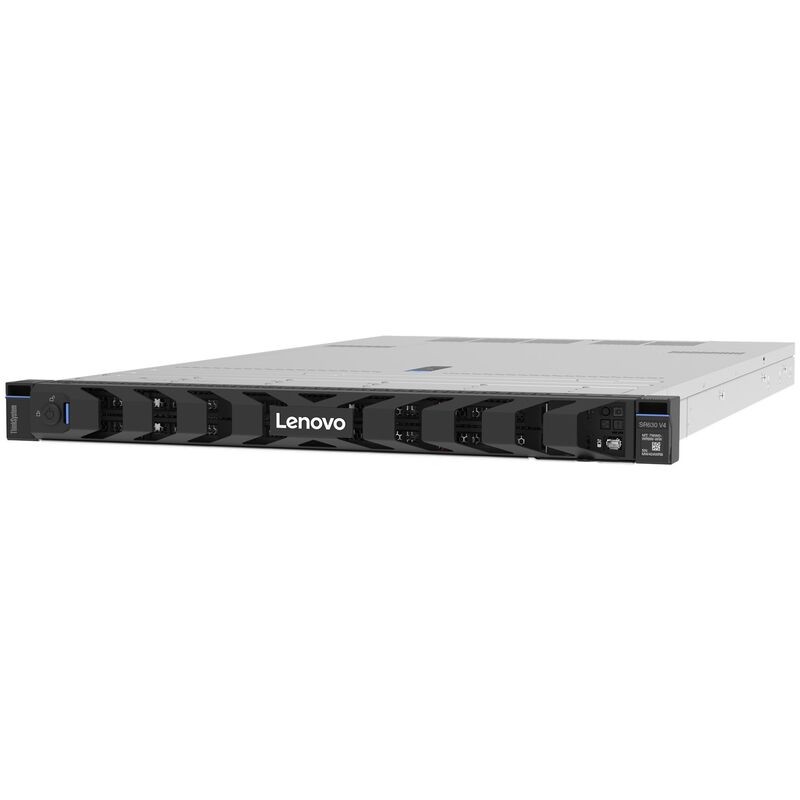 Lenovo ThinkSystem SR630 V4 - Server - Rack-Montage - 1U - zweiweg - 1 x Xeon 6515P - RAM 32 GB - SATA/SAS