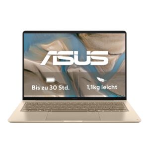 ASUS Zenbook 14 UX3480QA-U1157W, 14″ OLED, Snapdragon X X1-26-100, 16 GB, 512 GB SSD, Qualcomm Adreno, Windows 11 Home