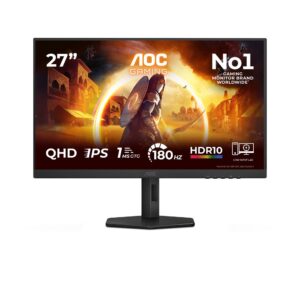 AOC Q27G4XF, 27 Zoll QHD Fast IPS, 180Hz, 1ms GtG, 0,5ms MPRT, Adaptive Sync, G-SYNC Compatible, HDR10
