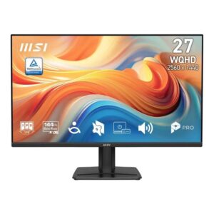 MSI PRO MP275QDE E14, 27″ IPS, WQHD, 144 Hz, 1 ms MPRT, FreeSync, 2x HDMI 2.0b, DisplayPort 1.2a, 2x 2 W Lautsprecher