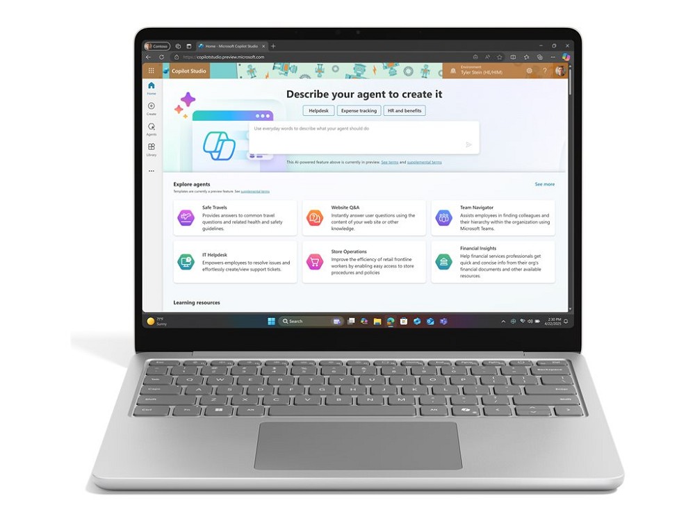 Microsoft Surface Laptop Copilot+ PC for Business – (13″) – Snapdragon X Plus X1P-42-100 – 16 GB of RAM – 256 GB SSD