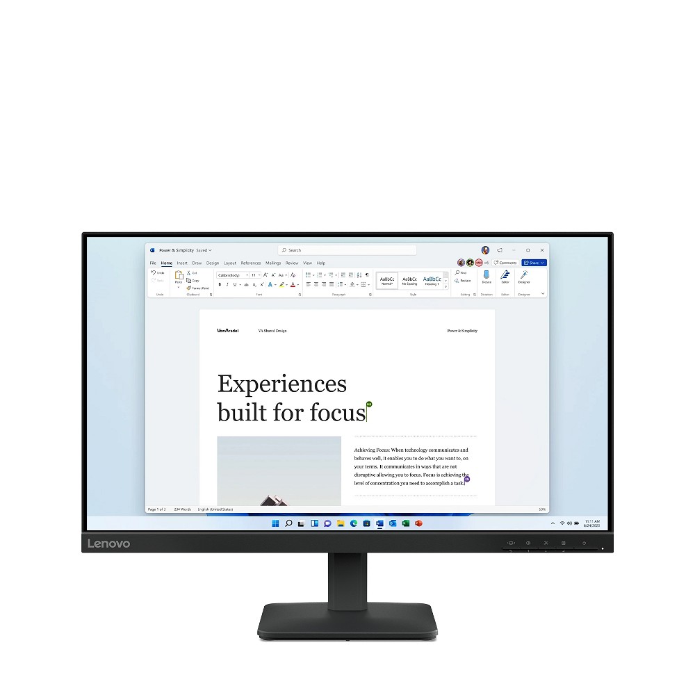 Lenovo L24-4e - LED-Monitor - 61 cm (24") (23.8" sichtbar)