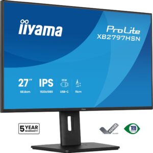 iiyama ProLite XB2797HSN-B1 – 68,6 cm (27″) 1920 x 1080 Pixel Full HD LCD Schwarz