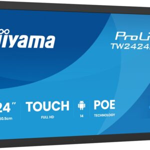 iiyama TW2424AS-B3P Signage-Display Interaktiver Flachbildschirm 60,5 cm (23.8″) WLAN 450 cd/m² Full HD Schwarz Touchscr
