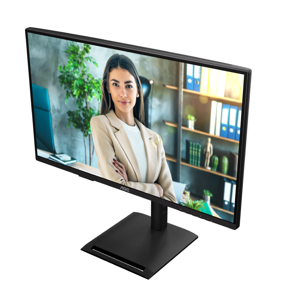 AOC Q27P4U 27 Zoll - QHD Office Monitor IPS Panel, QHD, 120 Hz, 4 ms, HDMI, DP, USB-Hub, USB-C