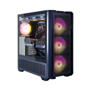 Hyrican COUGAR MX600 BK 7462 – AMD Ryzen 7 9800X3D, 32 GB DDR5-5600 RAM, 1 TB SSD, Nvidia GeForce RTX 5070 Ti, Windows 1