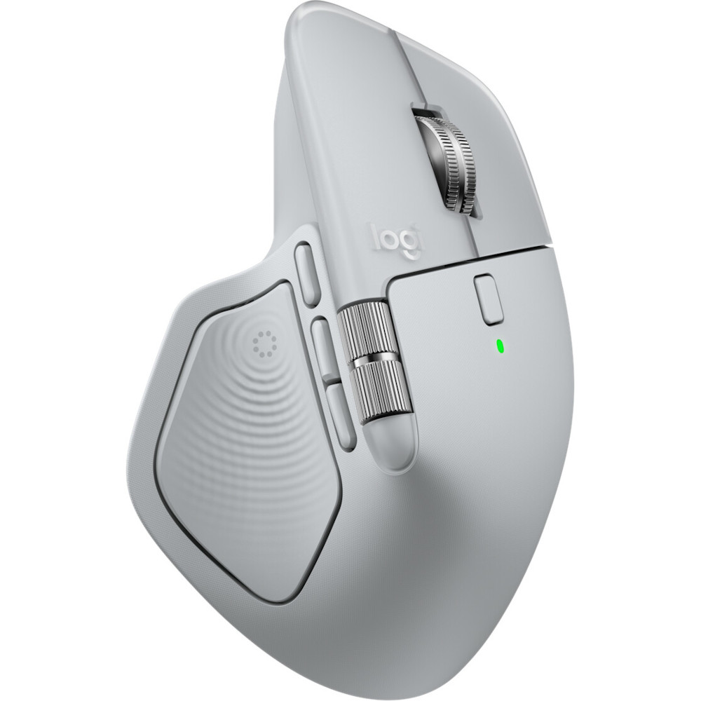 Logitech MX Master 4 wireless mouse, light grey