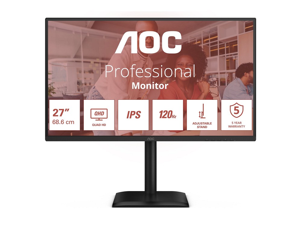 AOC Q27E4U – LED monitor – 68.6 cm (27″) – 2560 x 1440 QHD @ 120 Hz
