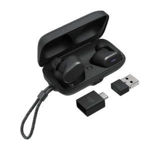 Logitech Zone True Wireless Bluetooth Earbuds Noise-Canceling Microphone, ANC, Interchangeable Ear Pillow, Incl. Bluetooth USB-A receiver and