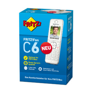 FRITZ!Fon C6 DECT phone, White cordless phone with color display