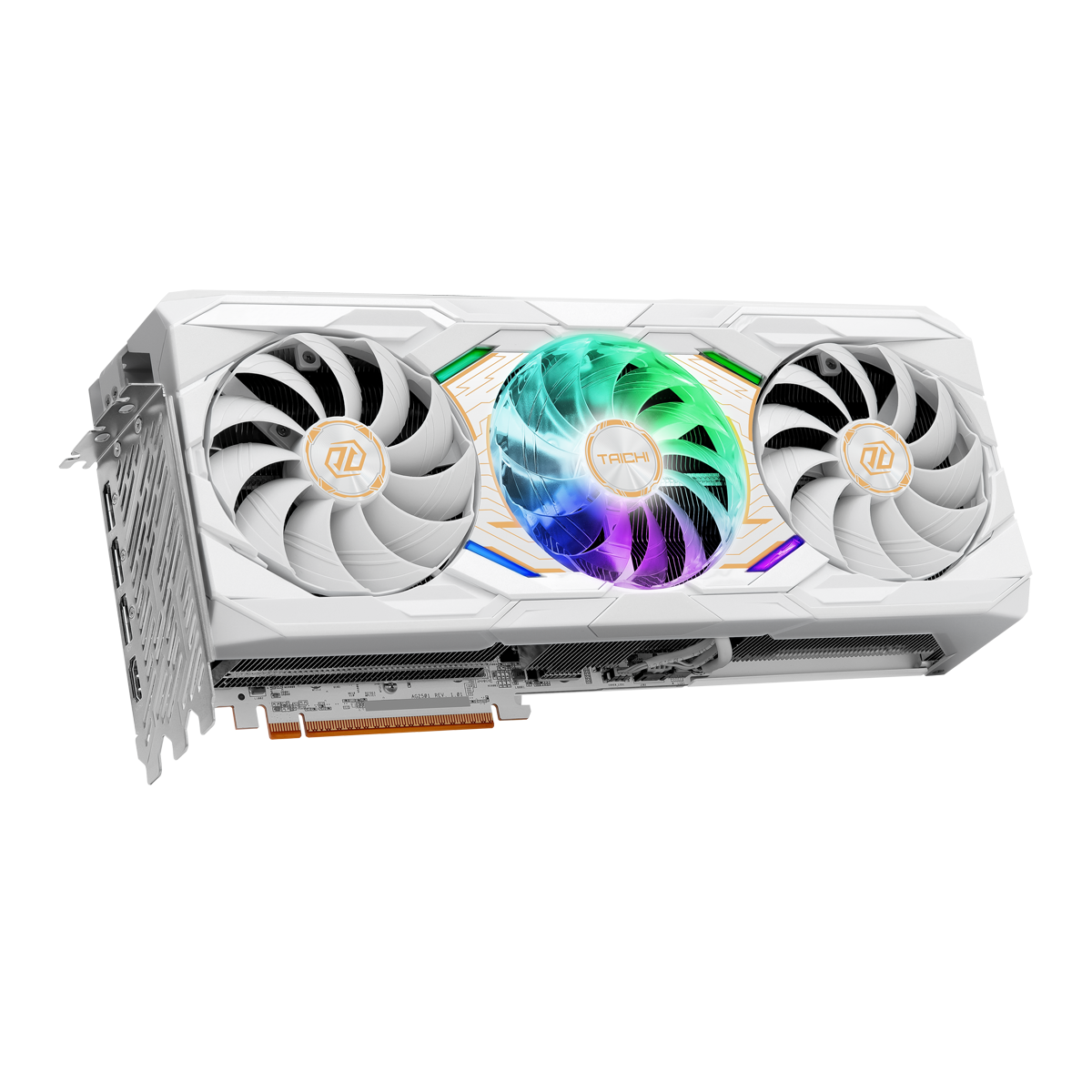 ASRock Radeon RX 9070 XT Taichi White 16GB OC Graphics Card – 16GB GDDR6, HDMI, 3x DP