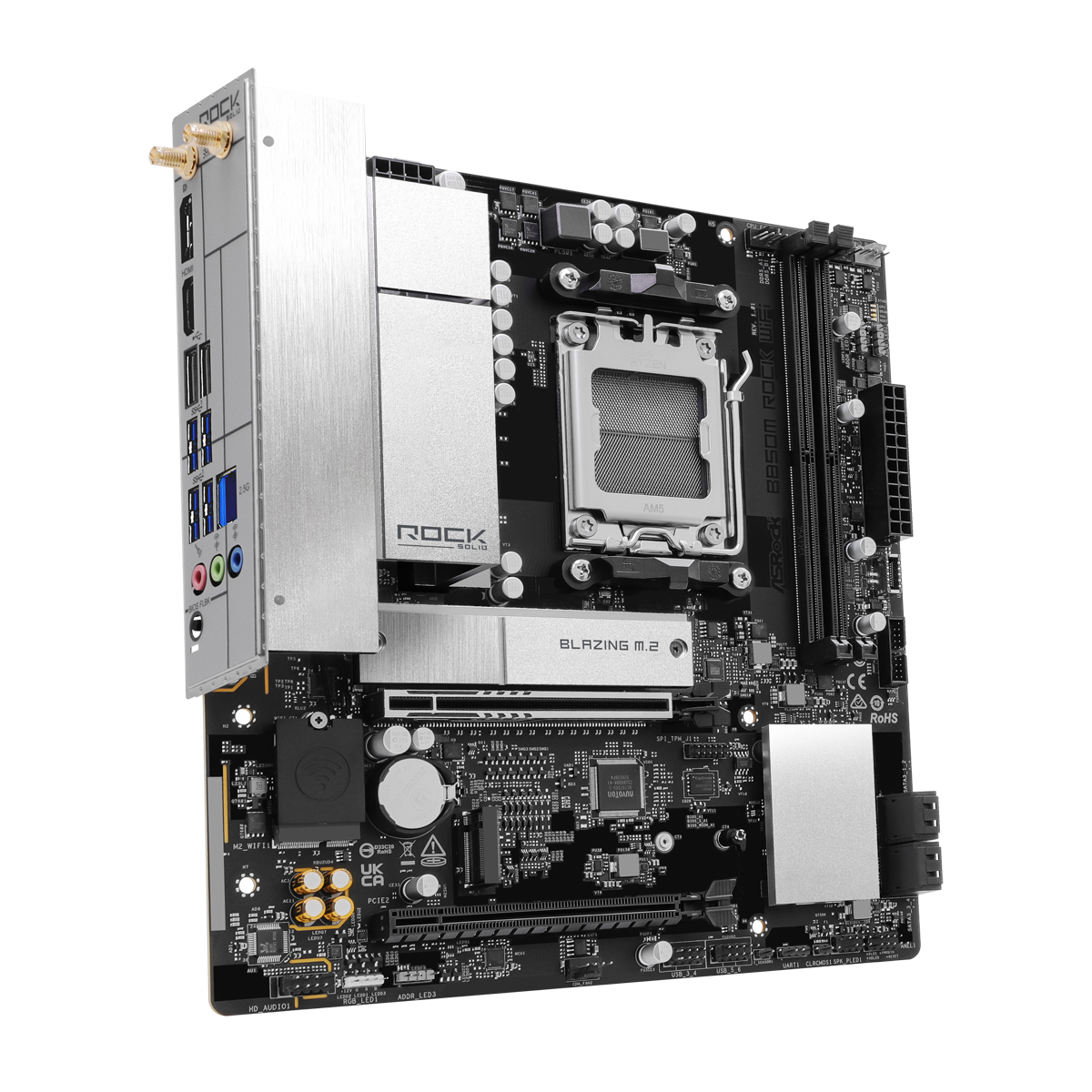ASRock B850M Rock WiFi Mainboard Base AM5