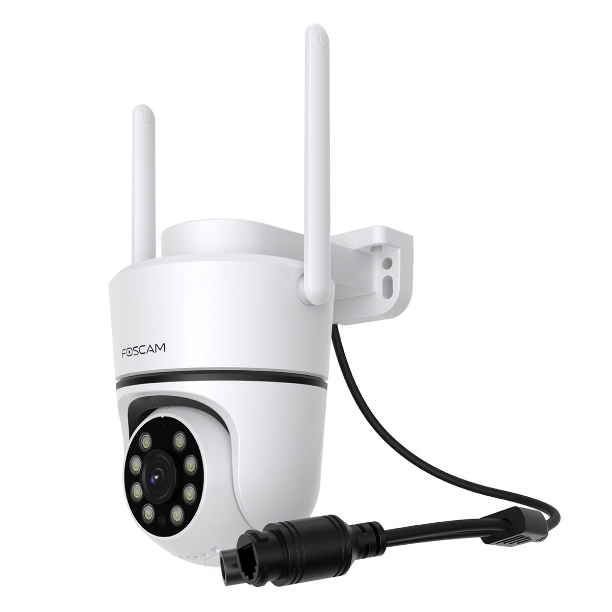 Foscam PD5 WLAN Überwachungskamera Weiß 5MP (3072x1728), IP65 Wetterfest, Personen- und Fahrzeugerkennung
