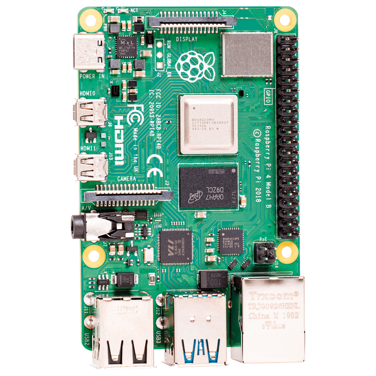 Raspberry Pi 4 Model B 8GB | ARM Cortex-A72 4x 1.50GHz, 8GB RAM, WLAN, Bluetooth, LAN, 4x USB