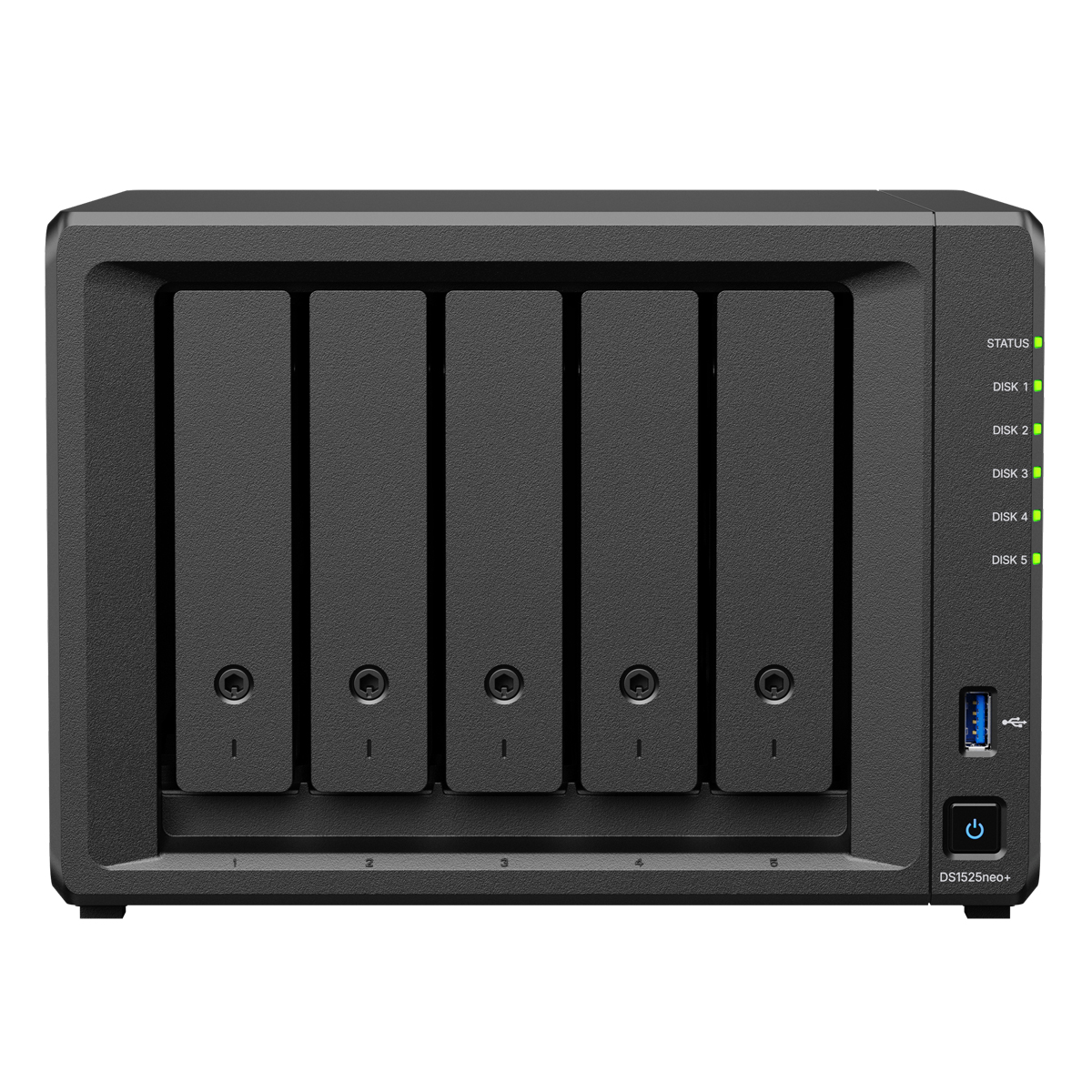 Synology DS1525neo+ 20TB Plus HDD NAS-Bundle NAS inkl. 5x 4TB Synology Plus HDD 3.5 Zoll SATA