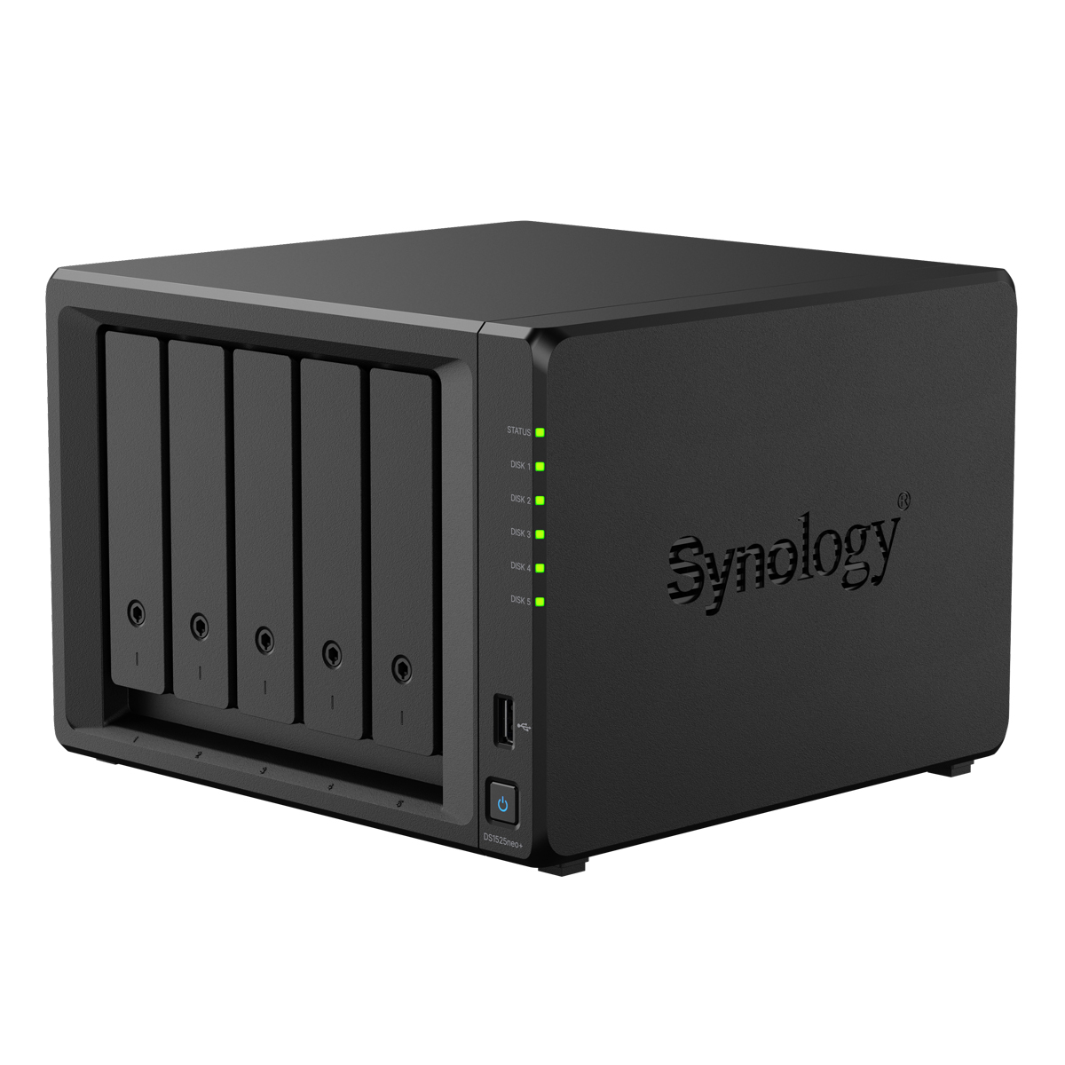 Synology DiskStation DS1525neo+ NAS 5-Bay AMD Ryzen™ V1500B, 8GB DDR4 RAM, 0/5 HDD/SSD