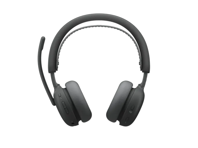 Logitech Zone Wireless 2 ES for Business Wireless Headset Noise Cancellation, Adaptive Hybrid-ANC, UC Certified, Graphite